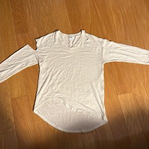 LNA ivory cut-out sweater size M